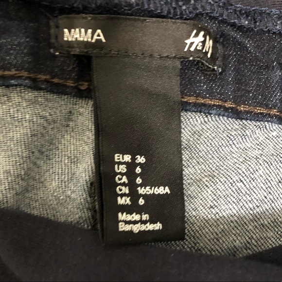 H&M Mama Maternity Dark Wash Skinny Jeans 6 - Picture 5 of 5